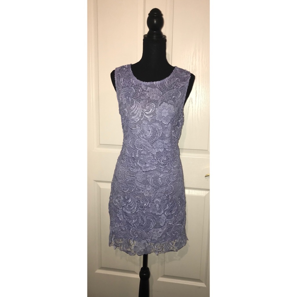 Forever 21 Lace Dress Periwinkle/lavenderish  Sz L